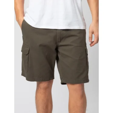 Shorts multi-pocket personalizzabili Black Spider in cotone twill resistente