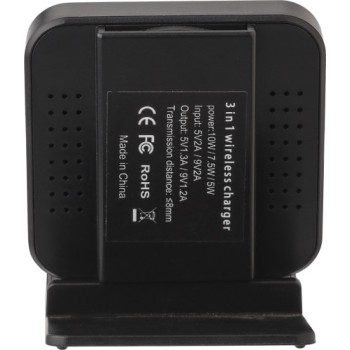 Gadget per smartphone personalizzato con logo - Caricabatterie wireless in plastica James