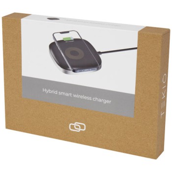 Gadget per smartphone personalizzato con logo - Caricabatterie wireless smart Hybrid