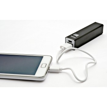 Cavi ricarica smartphone personalizzati con logo - Caricatore per cellulare capacita' 2200 mAh, input/output DCV-1.0A confezione scatola singola.