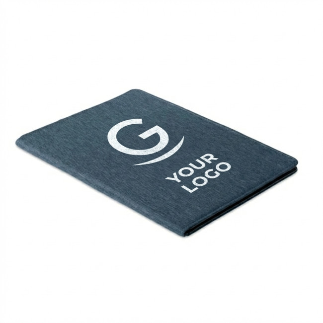 Cartella formato A4 personalizzabile in tessuto RPET 300D bicolore