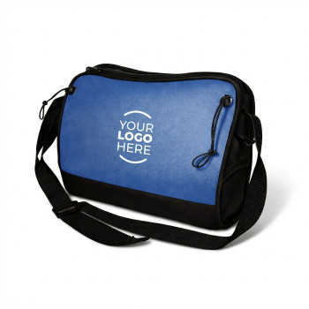 Borse personalizzate con logo - Cartella portadocumenti personalizzabile in pvc con chiusura a zip e tracolla