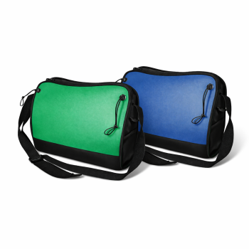 Borse personalizzate con logo - Cartella portadocumenti personalizzabile in pvc con chiusura a zip e tracolla