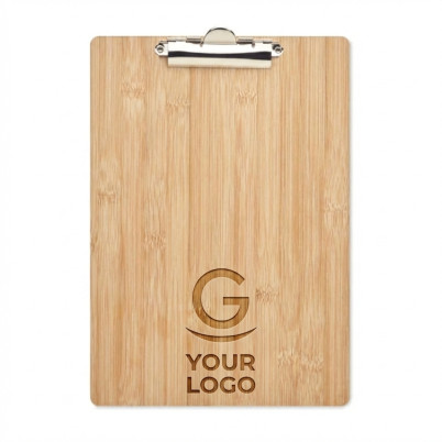 Cartellina personalizzabile in bamboo formato A4 naturale leggera resistente