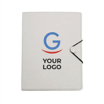 Cartellina personalizzabile in cartone riciclato con chiusura elastica