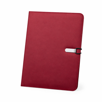 Cartellina personalizzabile microfibra con blocco e tasche colorata