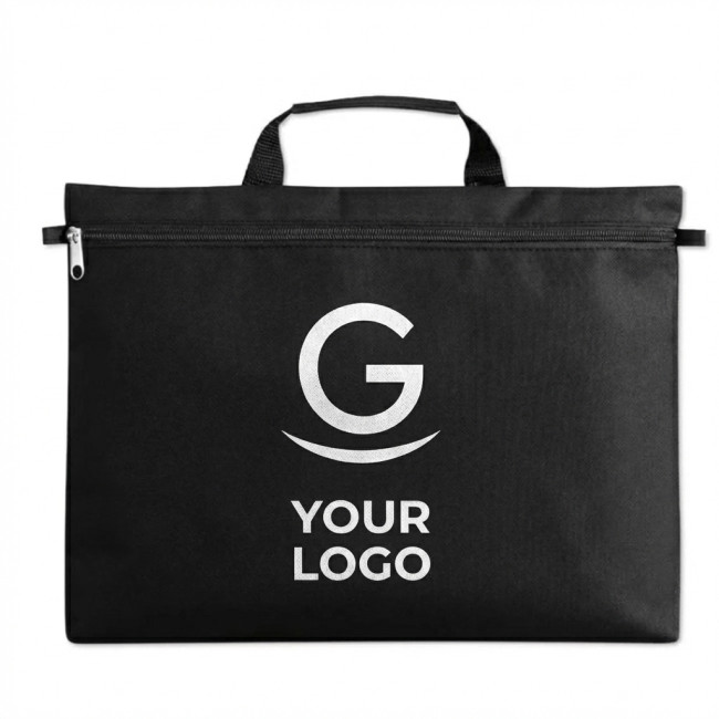 Cartellina portadocumenti personalizzabile in poliestere 600D resistente 37x27 cm