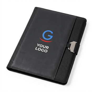 Cartellina portadocumenti tecnologica in similpelle con block notes