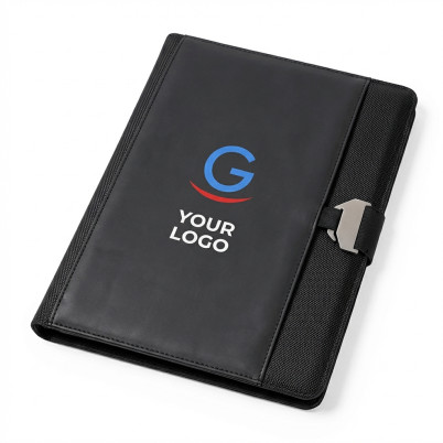 Cartellina portadocumenti tecnologica in similpelle con block notes