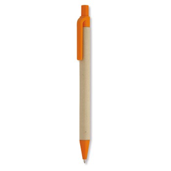 Penna economica personalizzata con logo - CARTOON - Penna a sfera in carta e mais