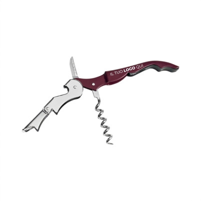 Cavatappi personalizzabile 3 in 1 doppia leva con astuccio incluso