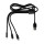 Cavo di ricarica personalizzabile Impression nylon con connettori universali