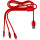 Cavo di ricarica personalizzabile Impression nylon con connettori universali