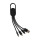 Set Cavi Personalizzabile Impression 4 in 1 con Moschettone e Led