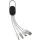 Set Cavi Personalizzabile Impression 4 in 1 con Moschettone e Led