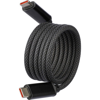 Cavi ricarica smartphone personalizzati con logo - Cavo per la ricarica e trasferimento dati 60 W in nylon Janet