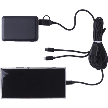 Cavi ricarica smartphone personalizzati con logo - Cavo per la ricarica in nylon Sable