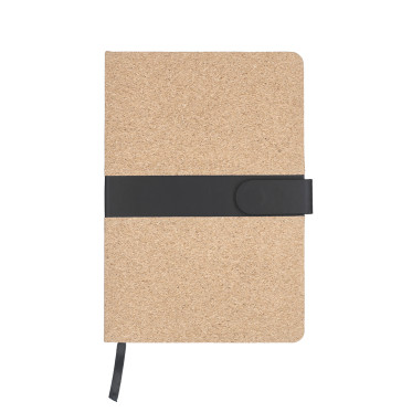 Taccuino personalizzato sughero naturale con chiusura magnetica e segnalibro