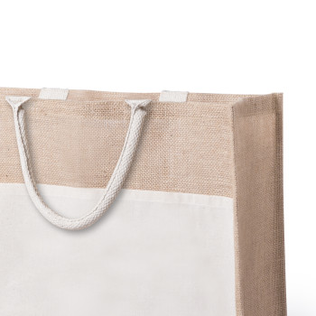 Borse shopper juta personalizzate con logo - Cekon