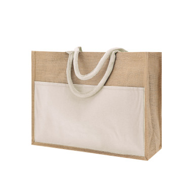 Borse shopper juta personalizzate con logo - Cekon