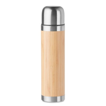 Tazza personalizzata con logo - CHAN BAMBOO - Thermos doppio strato bamboo