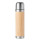 Thermos personalizzato in acciaio con rivestimento bamboo naturale 400ml