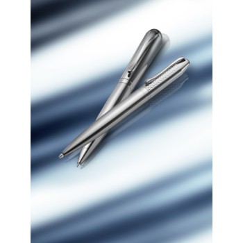 Penna di lusso elegante di qualità personalizzata con logo - Charles Dickens®, penna a sfera in metallo Adrian