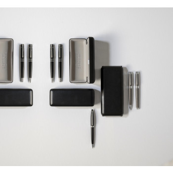 Penna di lusso elegante di qualità personalizzata con logo - Charles Dickens®, set scrittura in metallo Alan