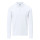 Polo unisex manica lunga in piquet con collo e polsini a coste