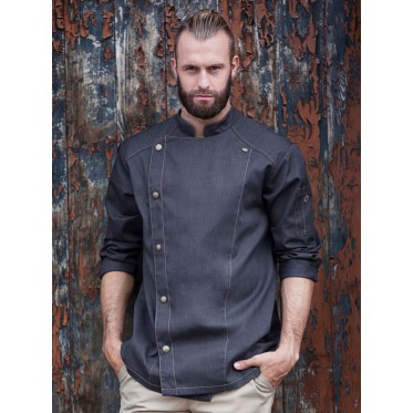 Abbigliamento ristorazione personalizzato con logo - Chef Jacket Jeans-Style
