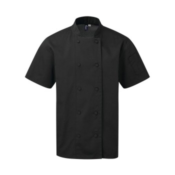Abbigliamento ristorazione personalizzato con logo - Chef's Coolchecker® Short Sleeve Jacket