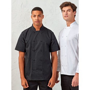 Abbigliamento ristorazione personalizzato con logo - Chef's Coolchecker® Short Sleeve Jacket