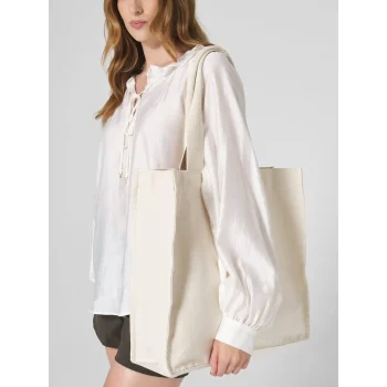 Chevron Handle Shopper