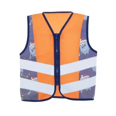 Children's Safety Vest personalizzabile Korntex ad alta visibilità con cerniera
