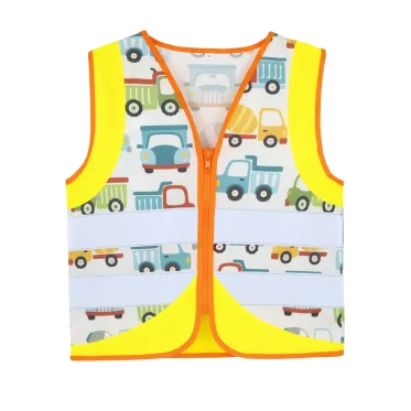 Children's Safety Vest personalizzabile Korntex ad alta visibilità con riflettenti