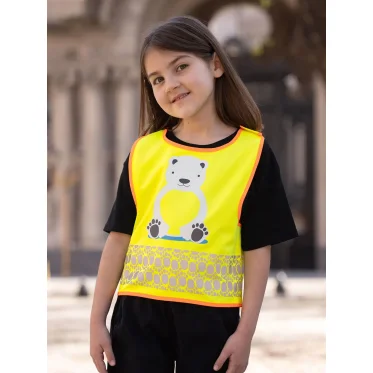 Gilet sicurezza bambini personalizzato Korntex con dettagli riflettenti