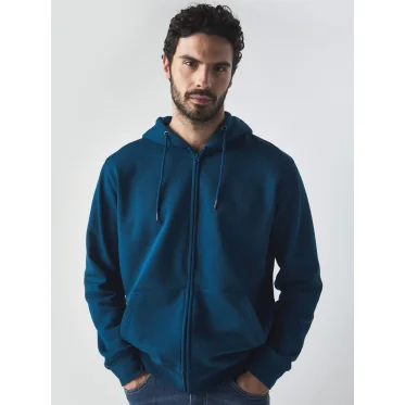 Felpa con cappuccio personalizzabile Black Spider in cotone organic