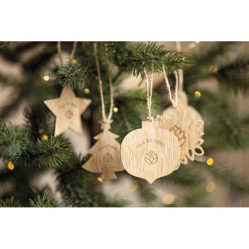 CHRISET - Set decorazioni natalizie in le