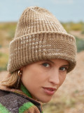 Chunky Knitted Patch Beanie