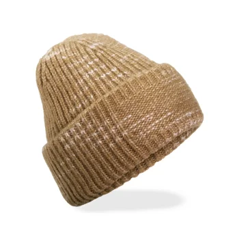 Chunky Knitted Patch Beanie
