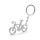 Portachiavi a forma di bicicletta personalizzabile in alluminio resistente colorato