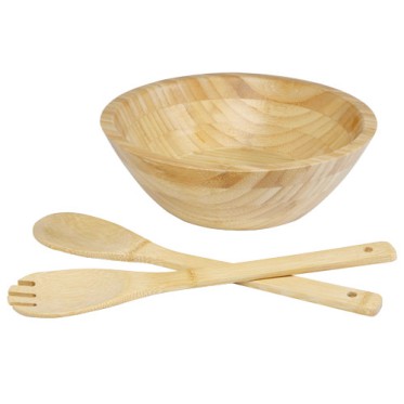 Gadget per cucina e casa regalo aziendale per la casa - Ciotola e utensili Argulls in bambù per insalata