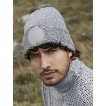 Circular Patch Beanie