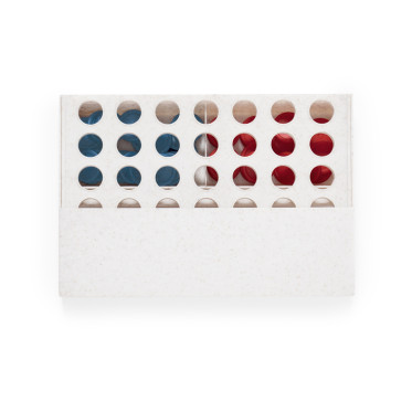 Gioco da tavolo personalizzabile con 42 pezzi rossi e blu e tavola mobile