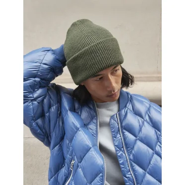 Berretto a costine personalizzato Beechfield 100% poliestere riciclato