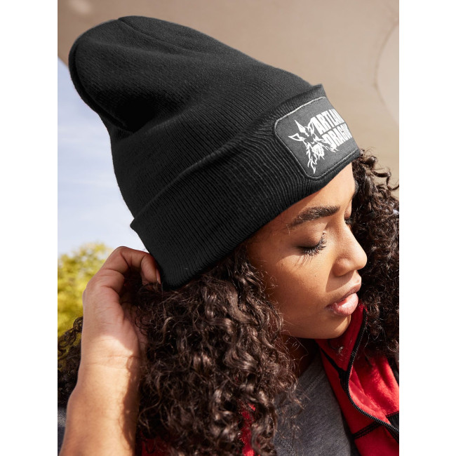 Berretti personalizzati con logo - Classic Knitted Beanie With Patch