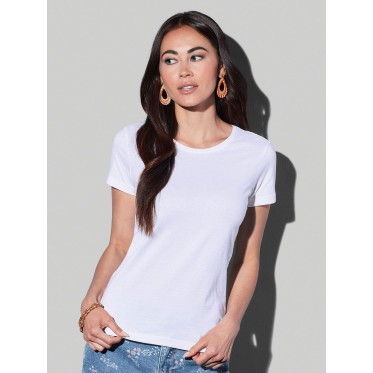 Maglietta t-shirt da donna personalizzata con logo  - Classic-T Organic Fitted