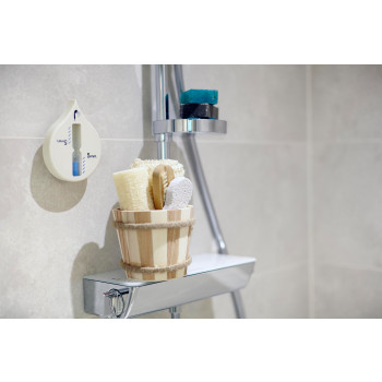 Gadget cura personale personalizzati con logo - Clessidra da doccia in plastica Alaya