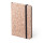 Block notes personalizzabile copertina soft touch con sughero naturale