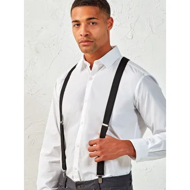 Clip On Trousers Braces personalizzate Premier con fibbie regolabili metallo